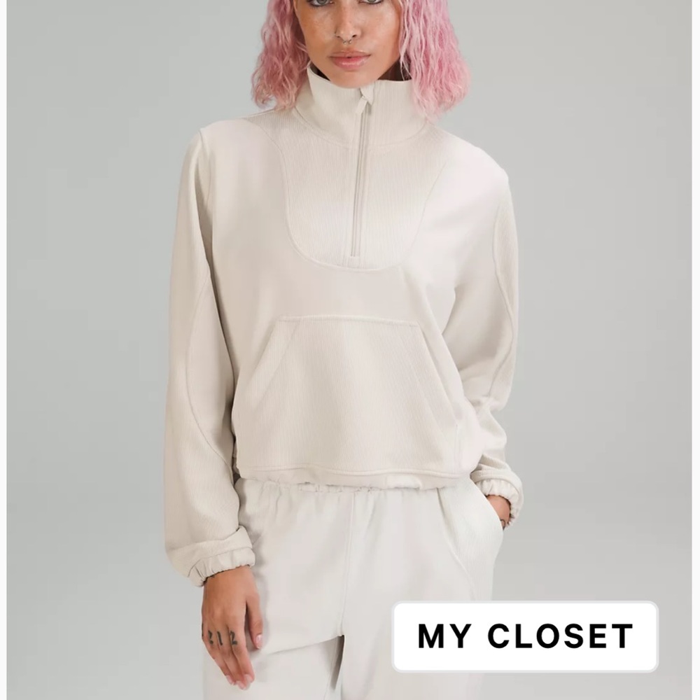 lululemon Brushed Softstreme Ribbed Half Zip